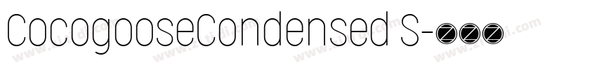 CocogooseCondensed S字体转换